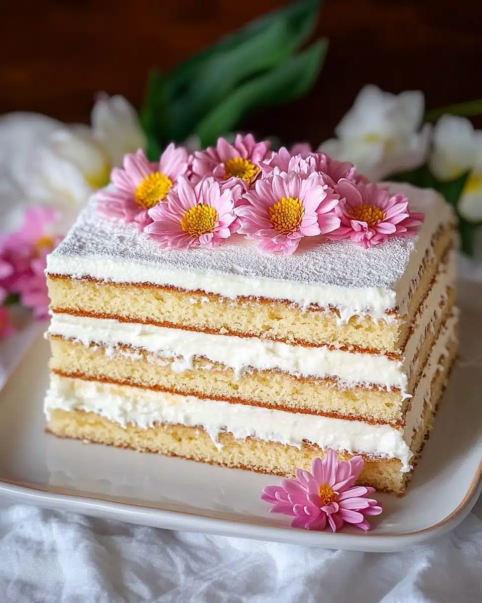 Trader Joe’s No-Bake Vanilla Bean Mini Sheet Cake Recipe Hack Recipe