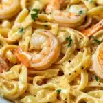 Creamy Garlic Shrimp Pasta Recipe