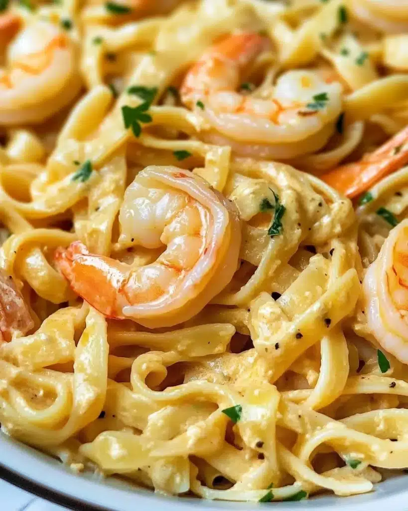 Creamy Garlic Shrimp Pasta Recipe
