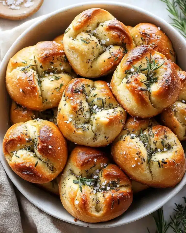 Easy Garlic Rosemary Focaccia Muffins Recipe