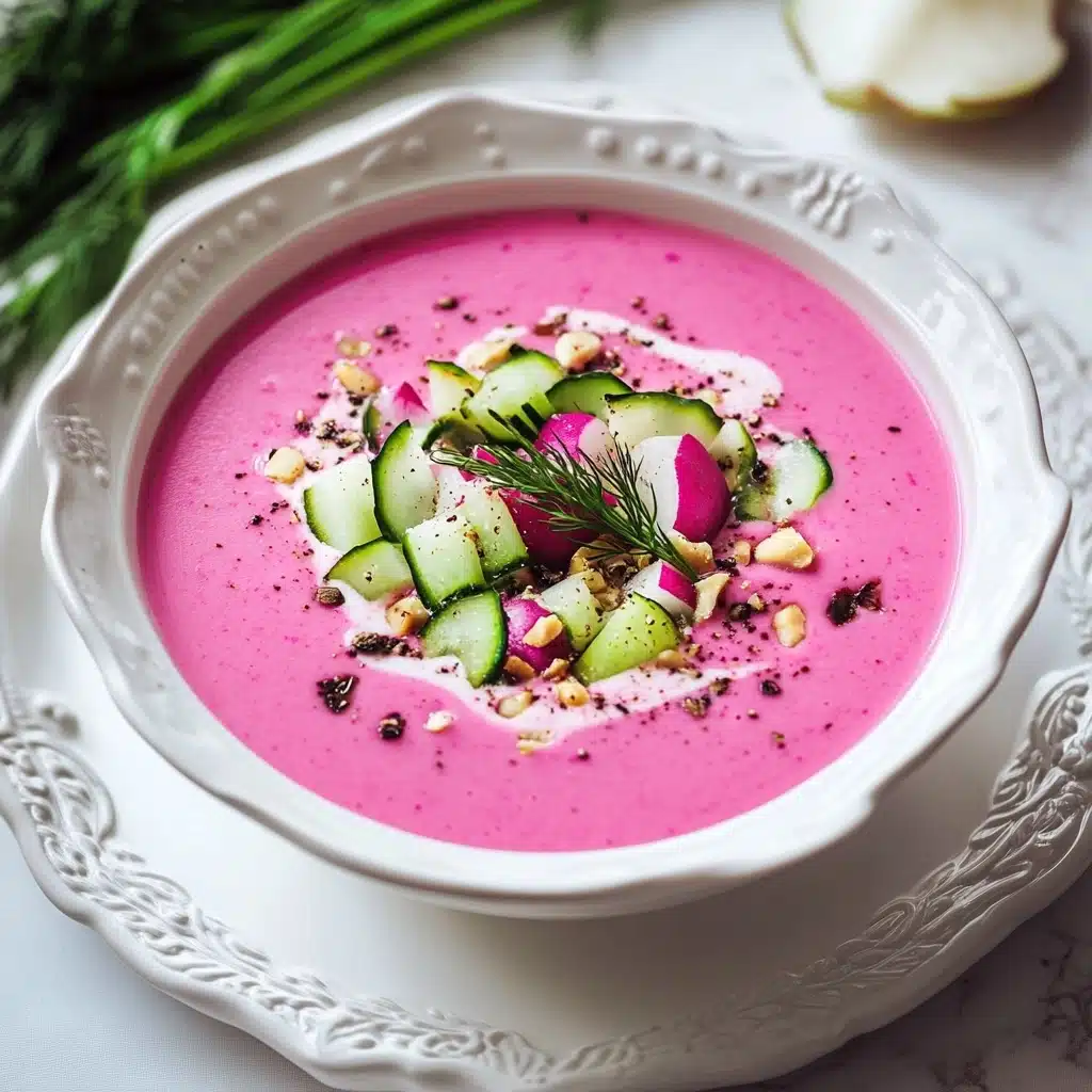 10-Minute Cold Beet Soup (Cold Borscht) Recipe - Recipe Image