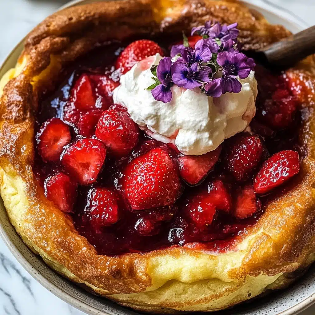 Hot Strawberry Jam Dutch Baby Recipe - Recipe Image