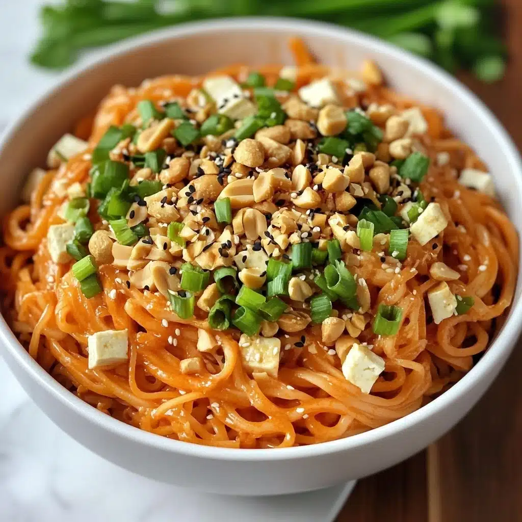 Spicy Peanut Fusion Noodles Recipe - Recipe Image