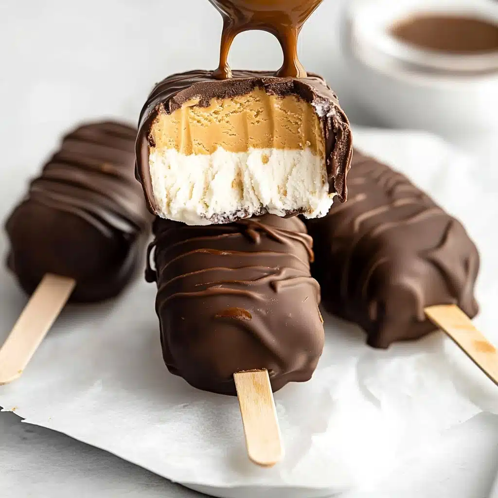 Peanut Butter Ice Cream Bars Recipe - Recipe Image