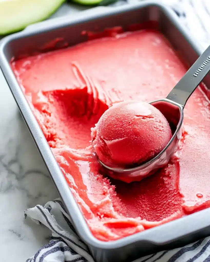 Easy Watermelon Sorbet Recipe