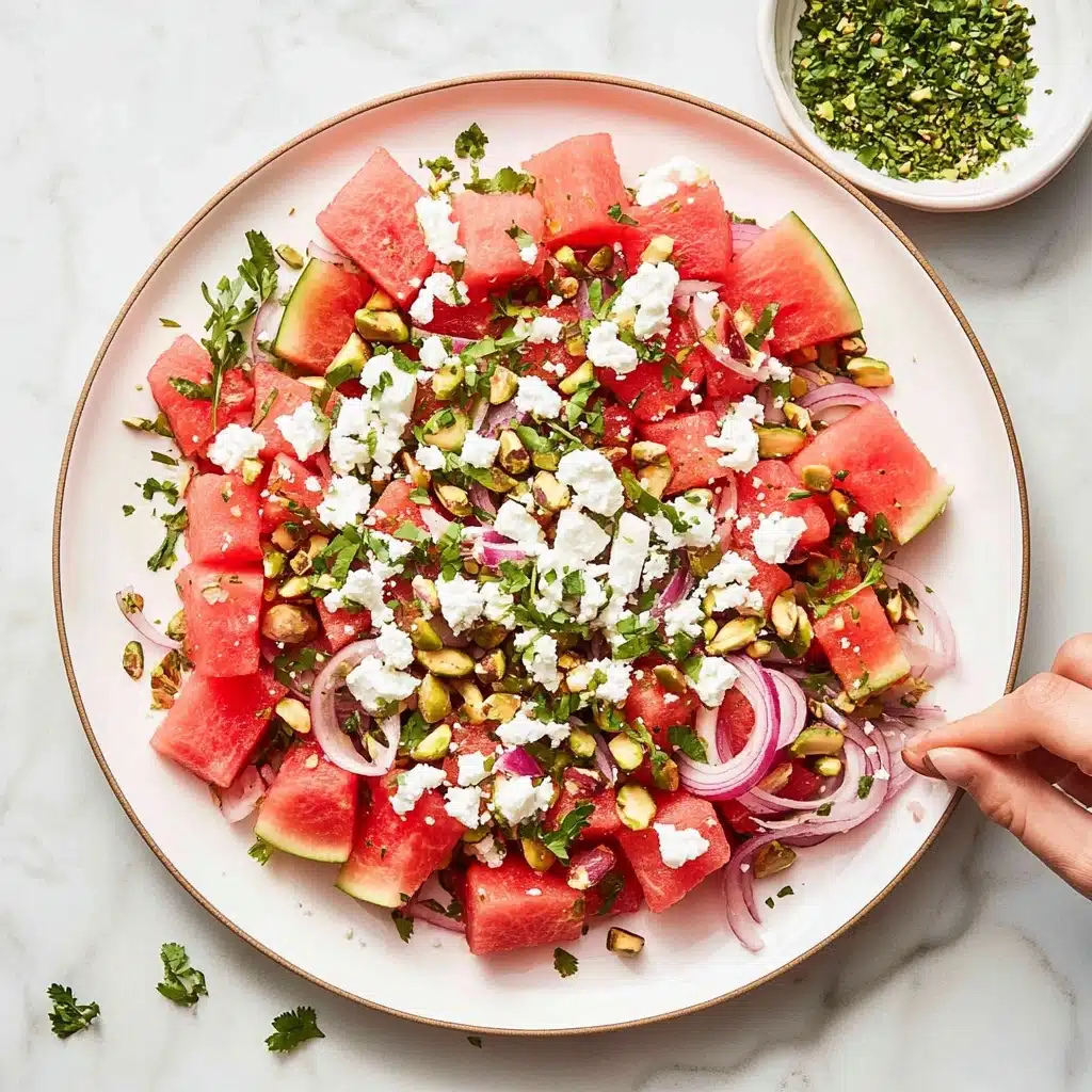 Watermelon Goat Cheese Salad Recipe - Recipe Image