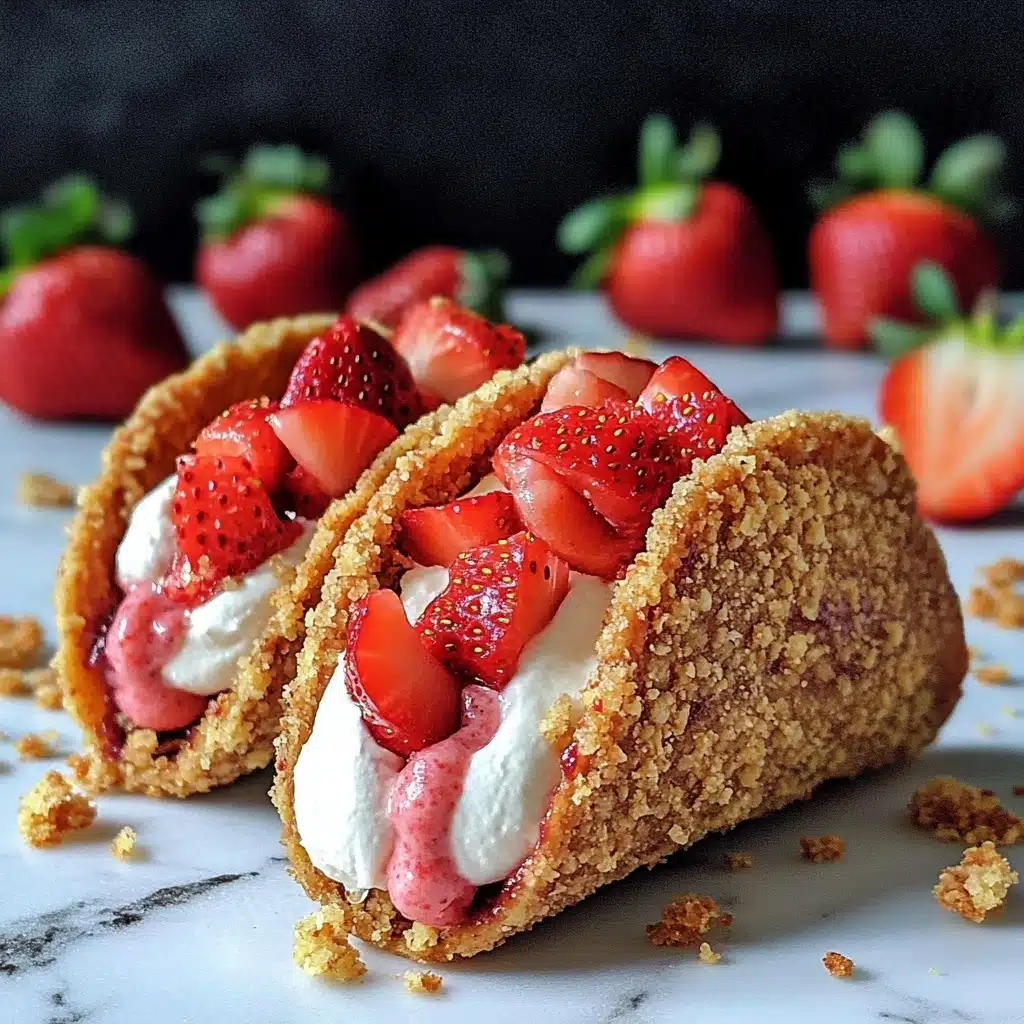 Strawberry Crunch Cheesecake Tacos Recipe - Recipe Image