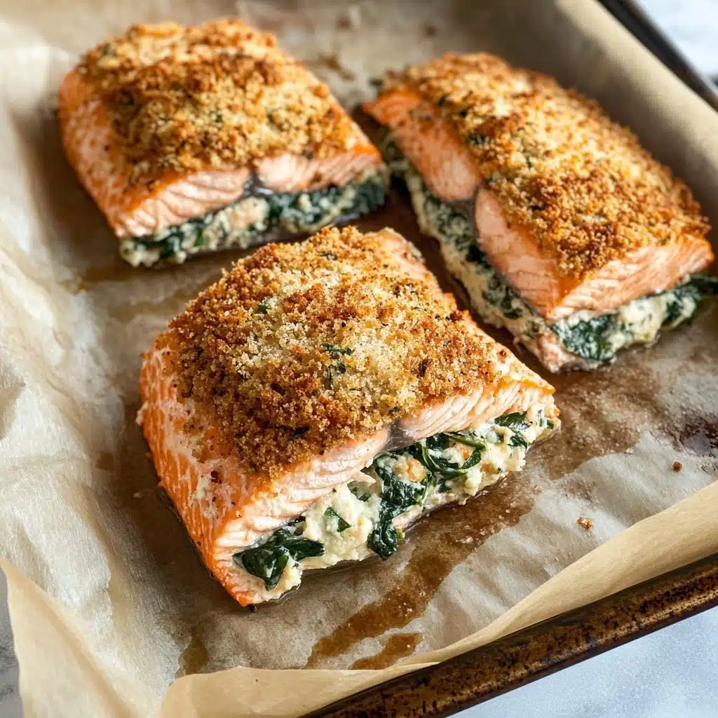 Feta Stuffed Salmon Recipe - Recipe Image