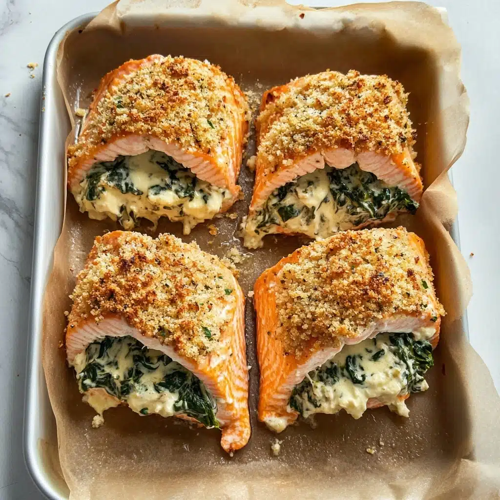Feta Stuffed Salmon Recipe - Recipe Image