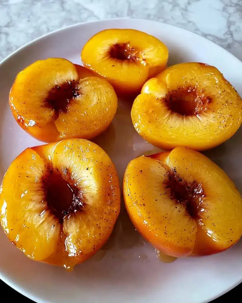 Sauteed Caramelized Peaches Recipe