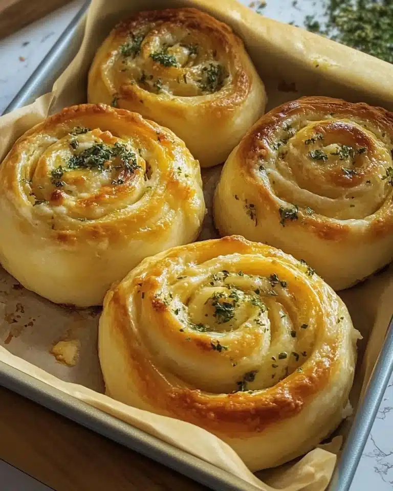 Buttery Cheese Garlic Rolls Recipe