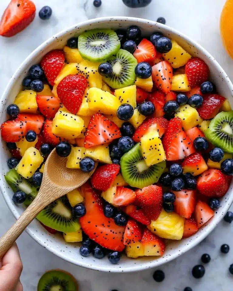 Fruit Salad with Honey-Lime Poppy Seed Dressing Recipe
