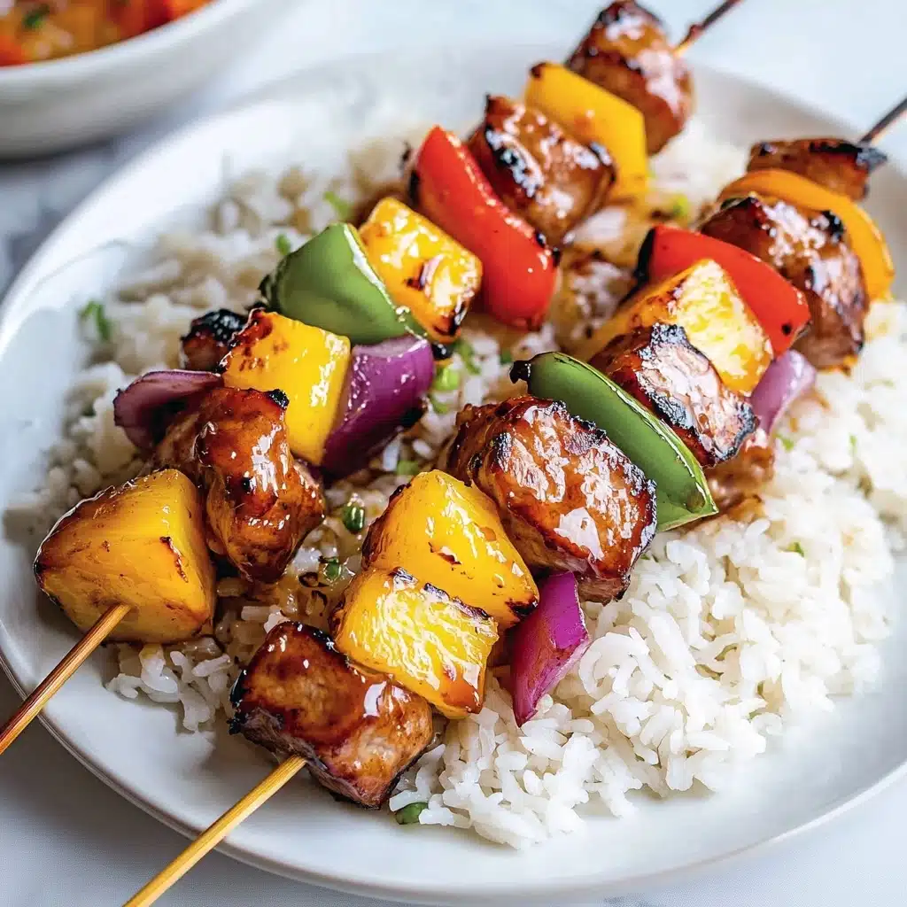 Pineapple Chicken Kabobs Recipe - Recipe Image