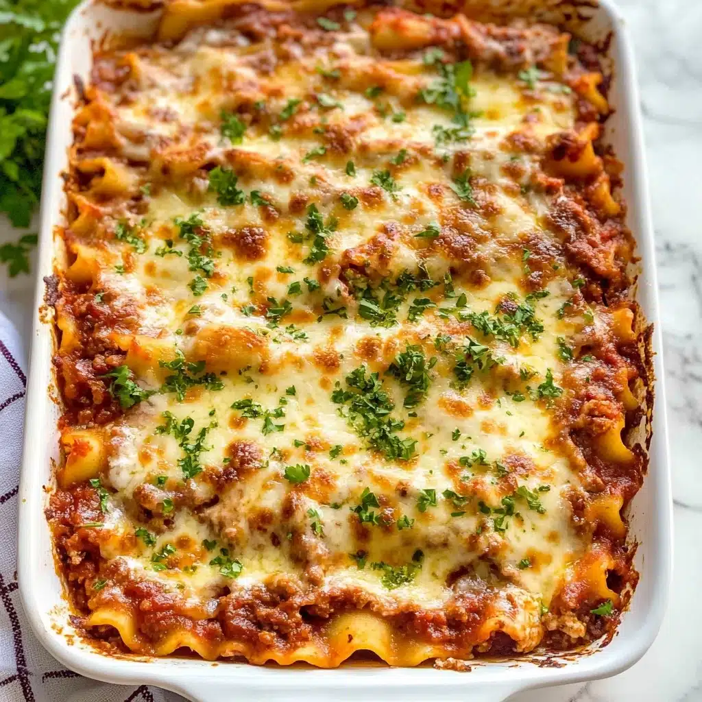 Homemade Three-Cheese Lasagna Recipe - Recipe Image
