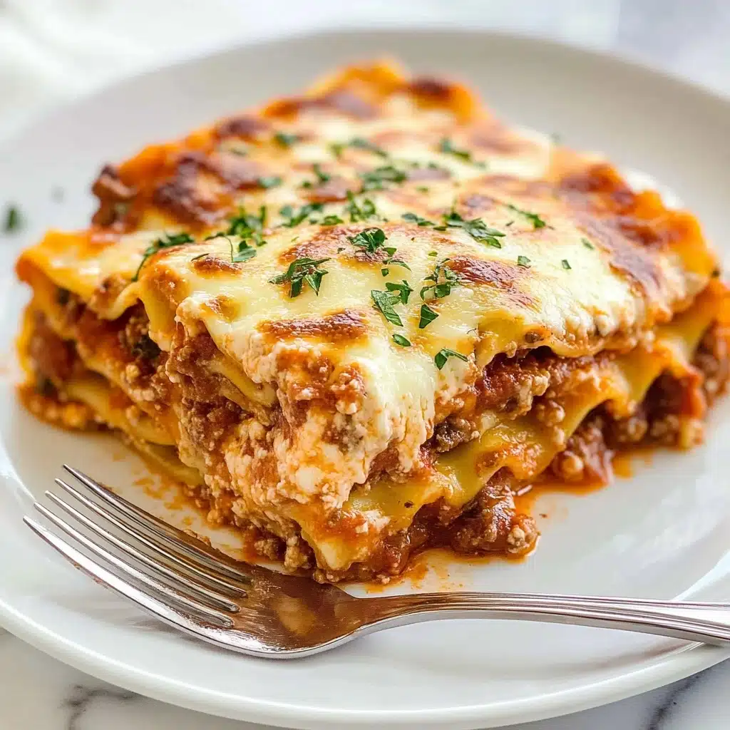 Homemade Three-Cheese Lasagna Recipe - Recipe Image