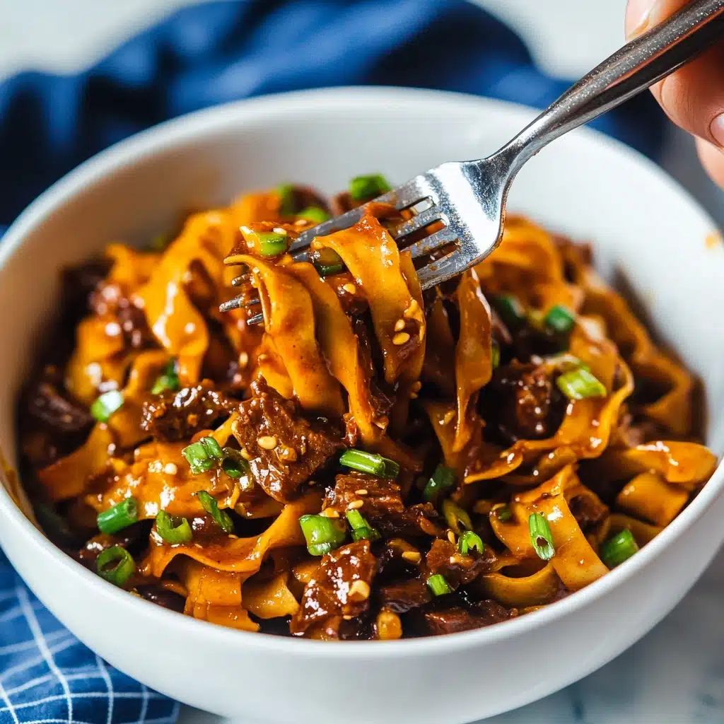 Slow Cooker Korean Beef Noodles Recipe - Recipe Image