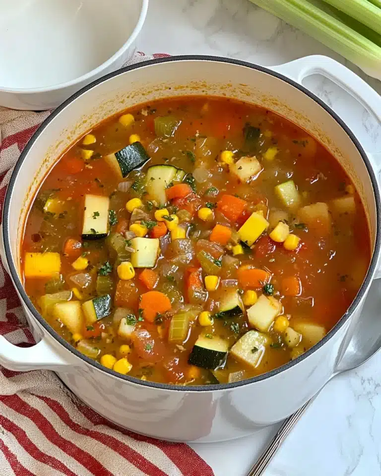 Spicy Summer Vegetable Soup Recipe