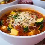 Sausage & Garden Vegetable Soup Recipe