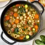Summer Minestrone with Turkey Meatballs Recipe