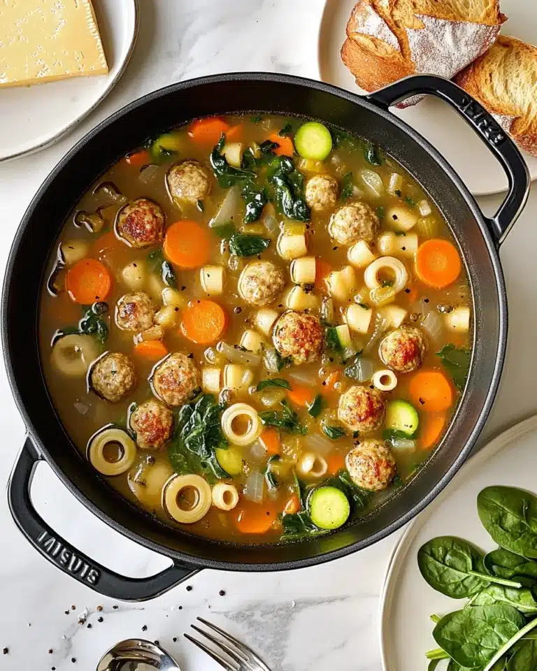 Summer Minestrone with Turkey Meatballs Recipe