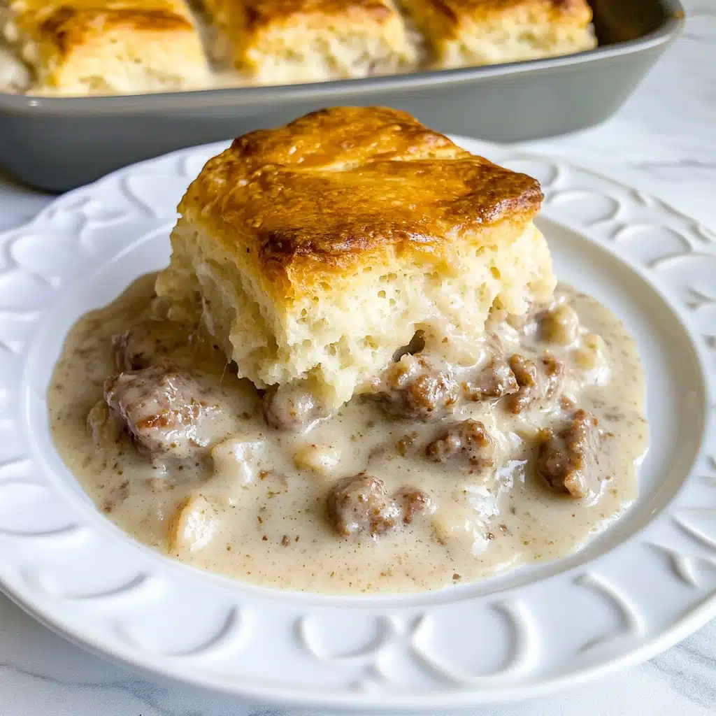Biscuits and Gravy Casserole Recipe - Recipe Image