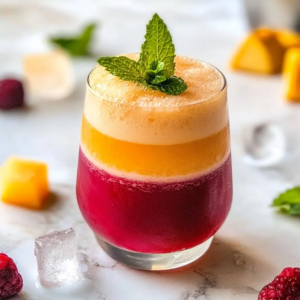 Raspberry Mango Daiquiris Recipe - Recipe Image