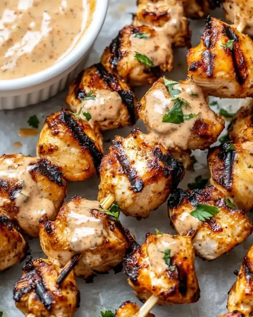 Bang Bang Chicken Skewers Recipe