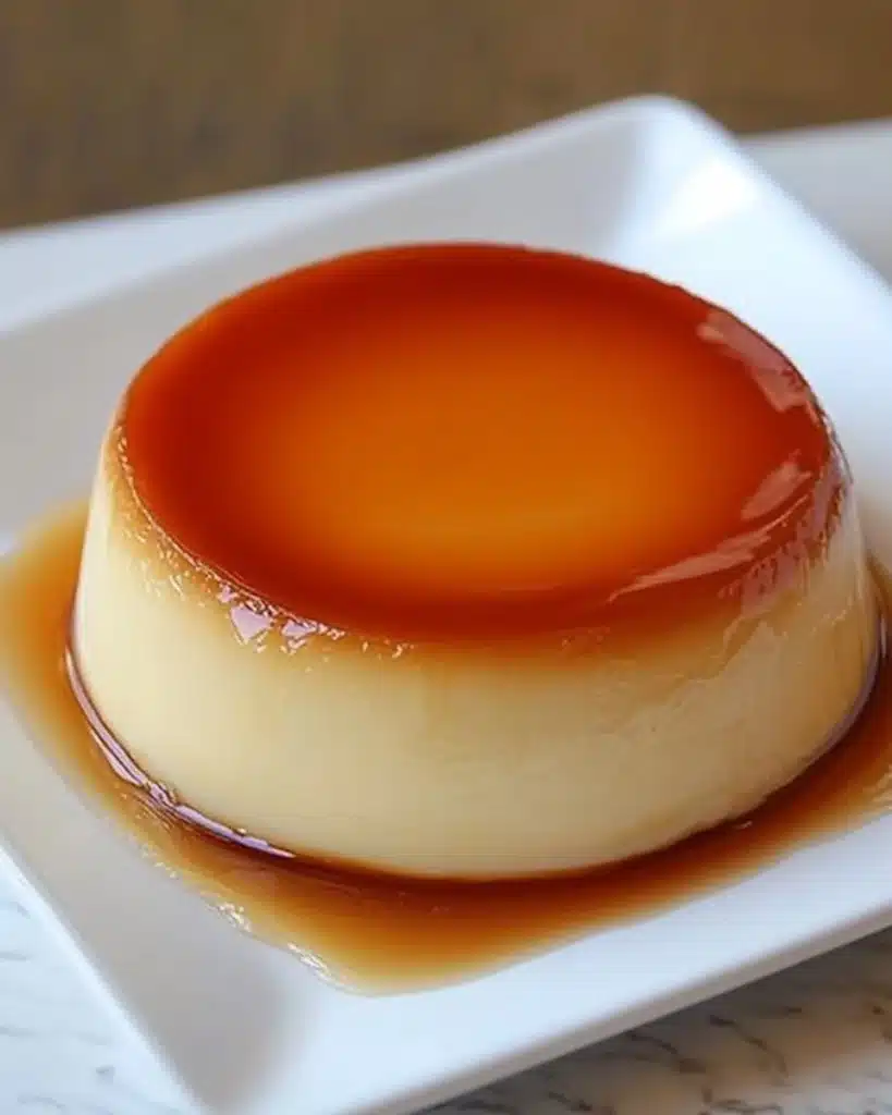 Eggless Caramel Custard Recipe