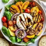 Grilled Peach and Burrata Salad Recipe