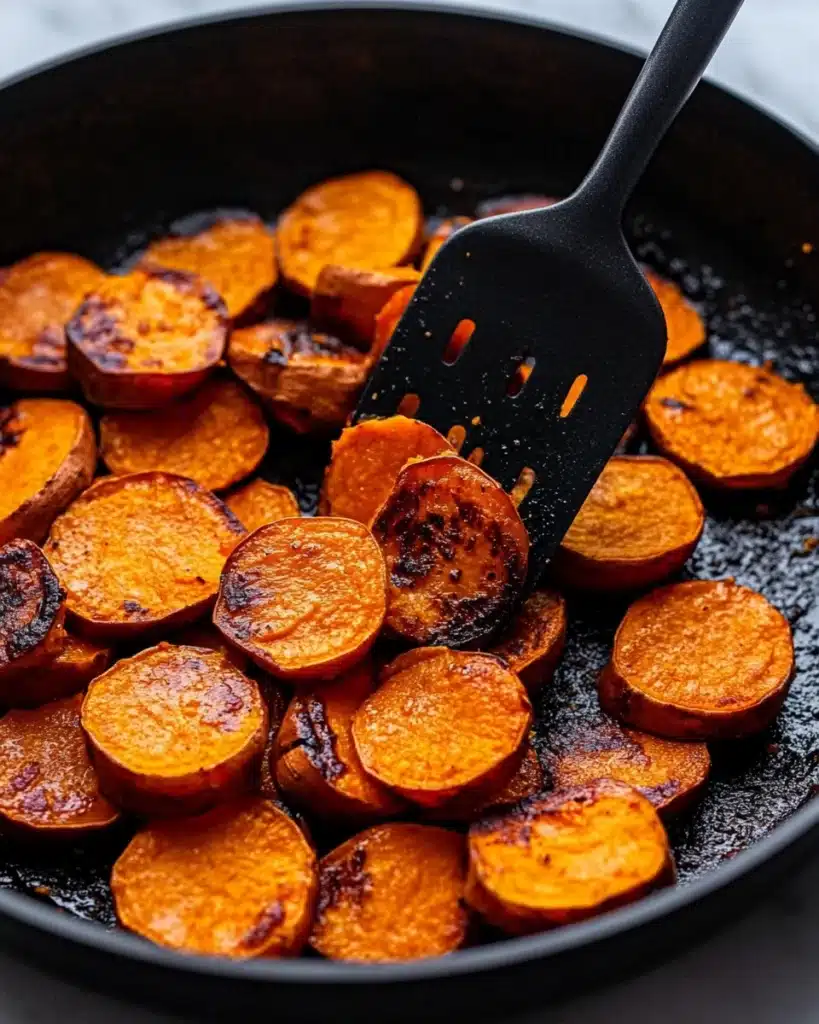 Maple Chili Glazed Sweet Potatoes Recipe