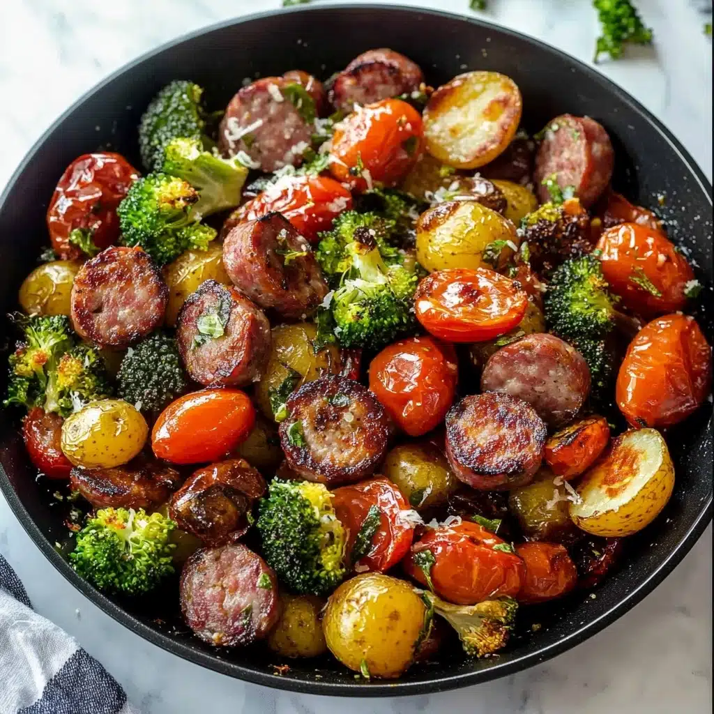 Sheet Pan Sausage & Veggies Recipe - Recipe Image