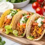 Slow Cooker Queso Chicken Tacos Recipe