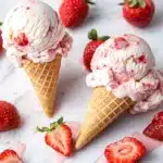 No Churn Strawberry Ice Cream Recipe