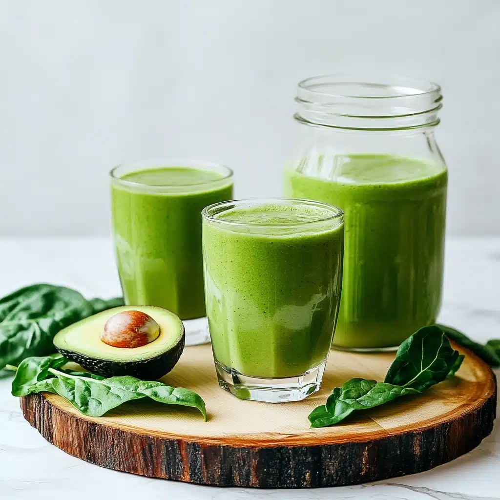Creamy Avocado Banana Green Smoothie Recipe - Recipe Image