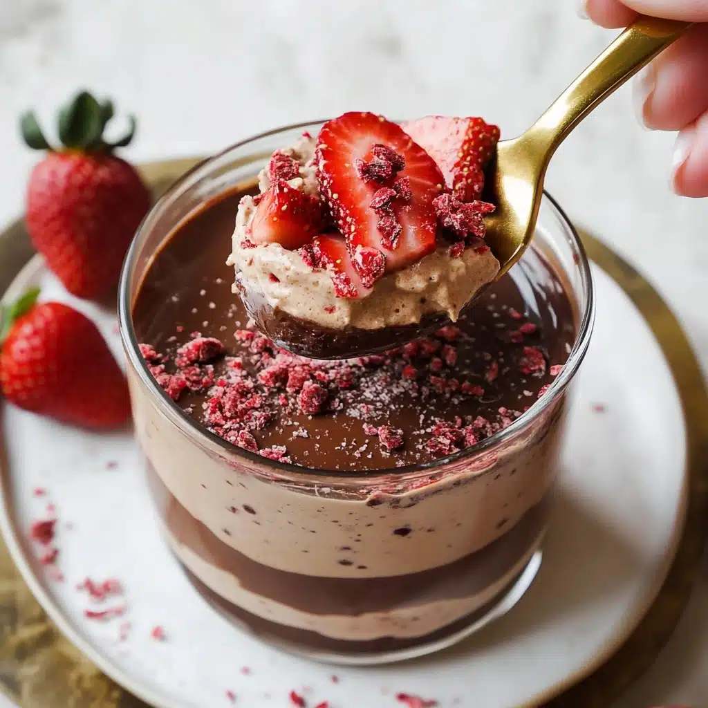 Chocolate Covered Strawberry Overnight Oats Recipe - Recipe Image