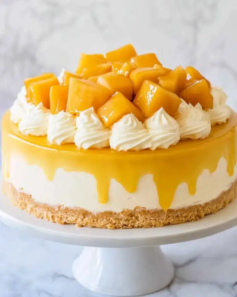 No Bake Mango Cheesecake Recipe