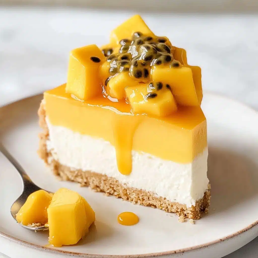 No Bake Mango Cheesecake Recipe - Recipe Image
