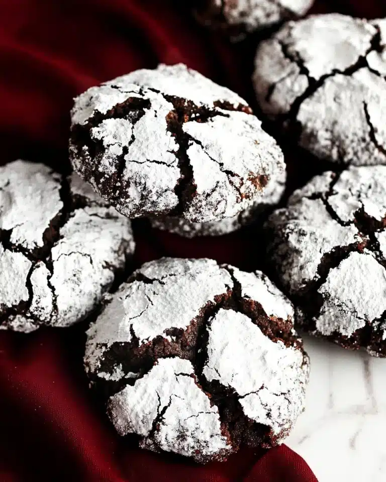Double Chocolate Crinkle Cookies Recipe