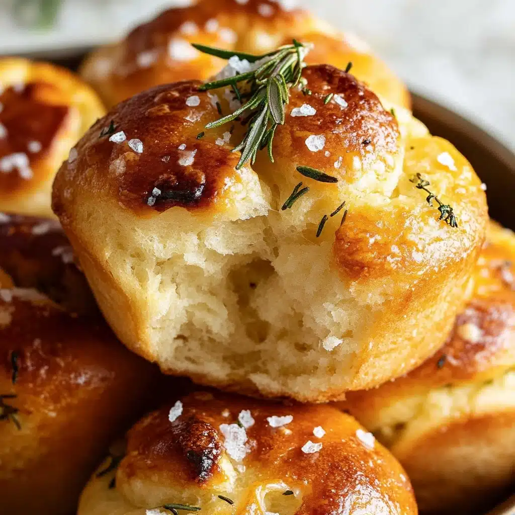Easy Garlic Rosemary Focaccia Muffins Recipe - Recipe Image