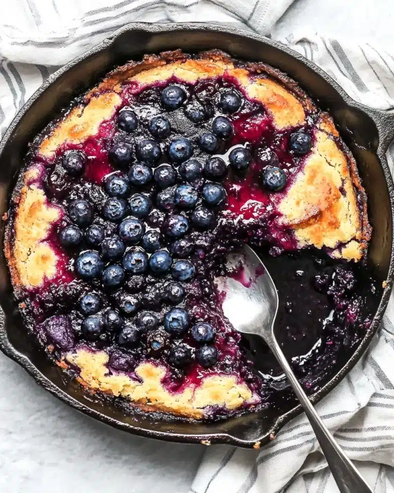 Cast-Iron Lemon Blueberry Cobbler Recipe