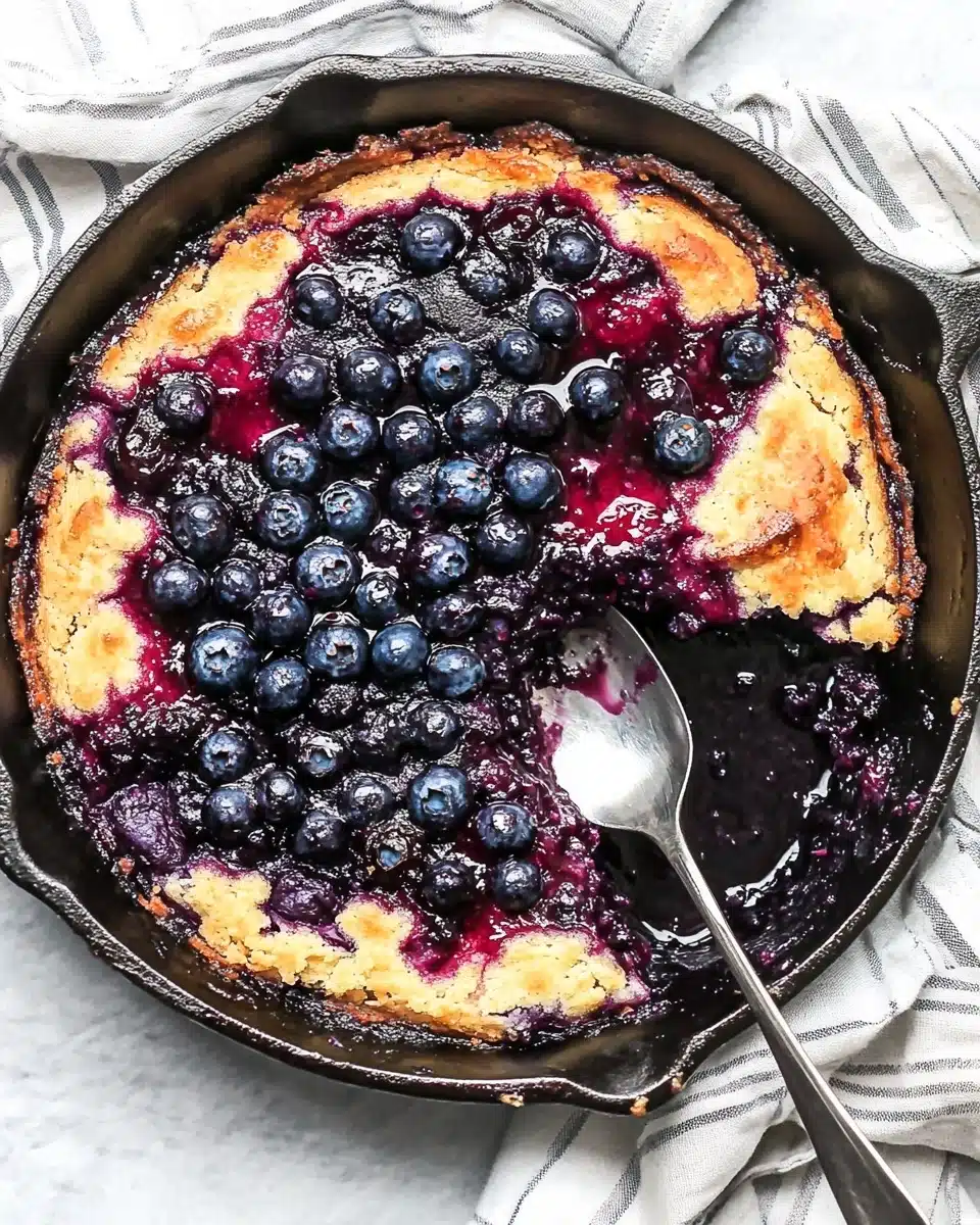 Cast-Iron Lemon Blueberry Cobbler Recipe