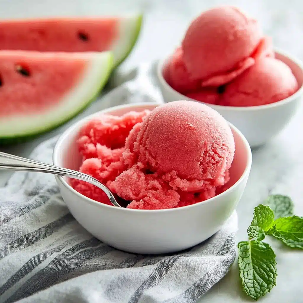 Easy Watermelon Sorbet Recipe - Recipe Image