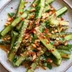 Peanut & Chili Oil Cucumber Salad Recipe