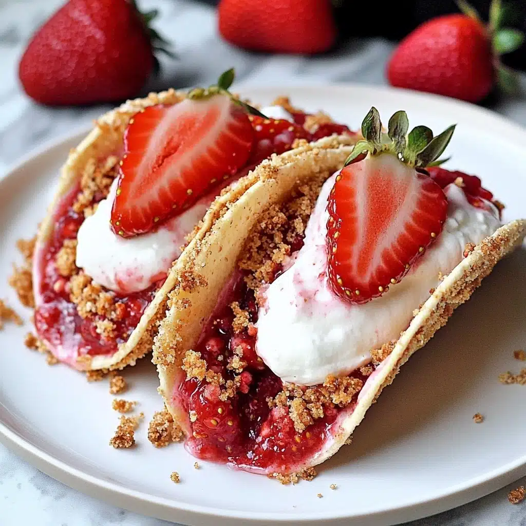 Strawberry Crunch Cheesecake Tacos Recipe - Recipe Image