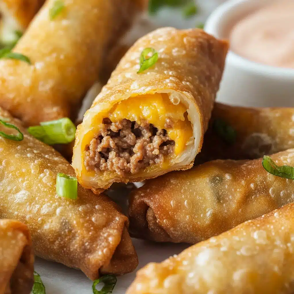 Cheeseburger Egg Rolls Recipe - Recipe Image