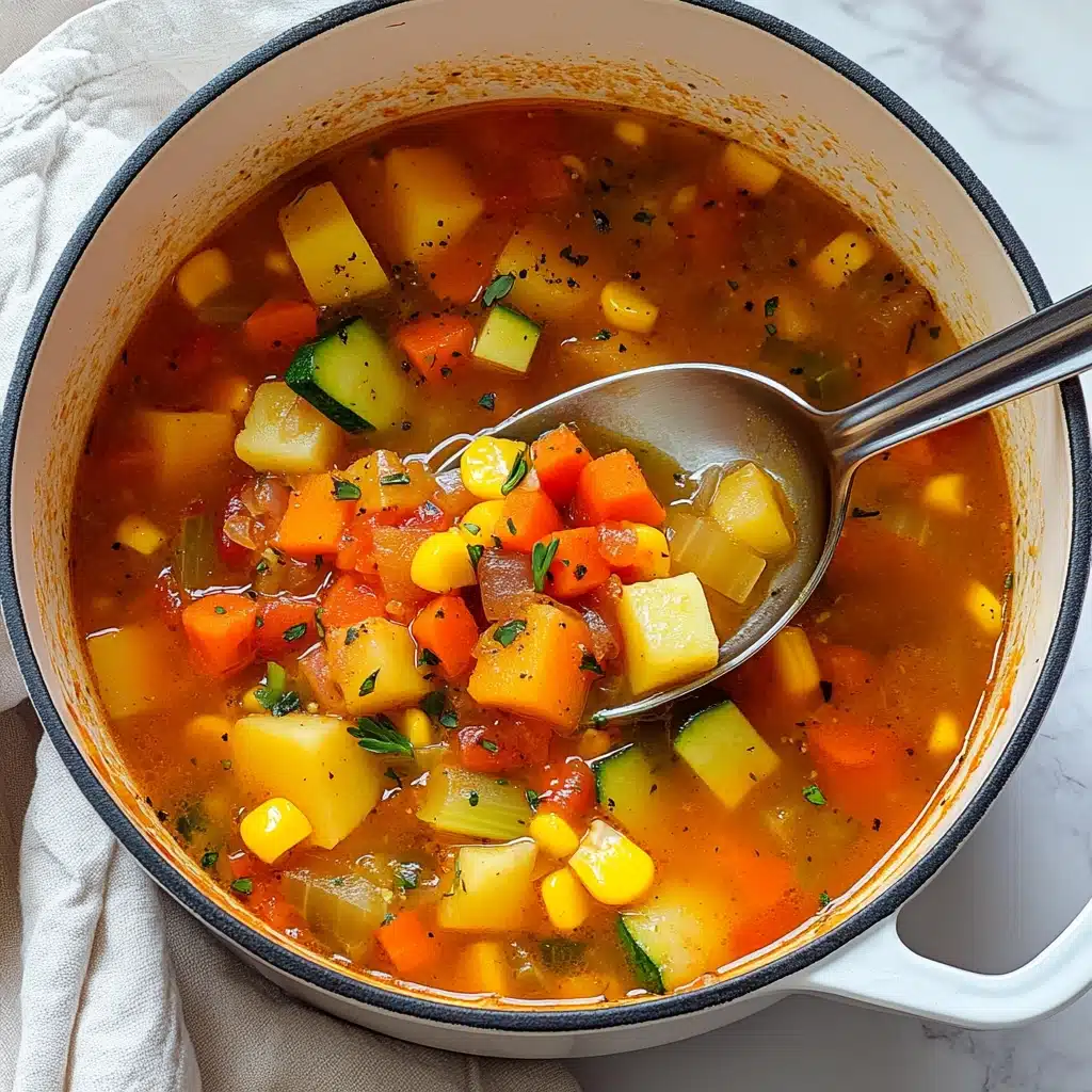 Spicy Summer Vegetable Soup Recipe - Recipe Image