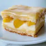 Peaches and Cream Cheesecake Bars Recipe