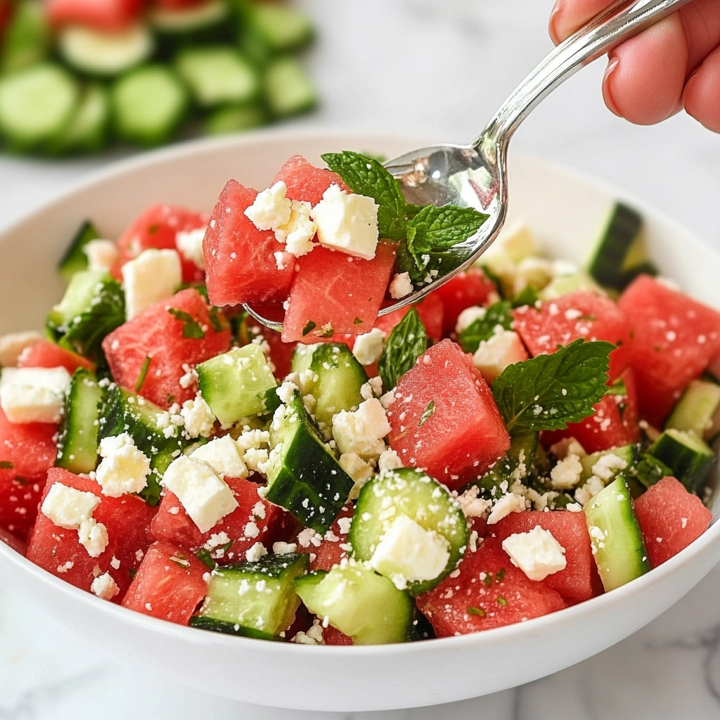 Watermelon Salad Recipe - Recipe Image