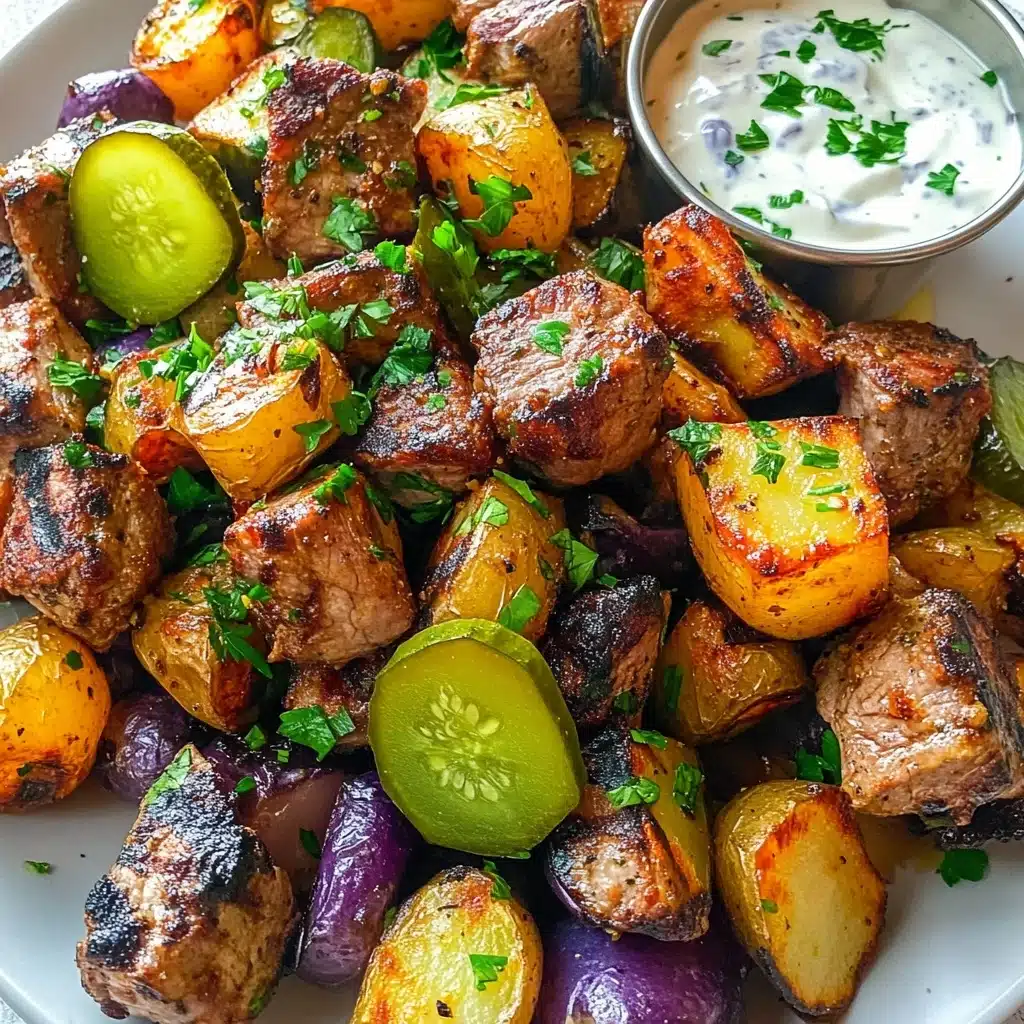 Nashville Hot Chicken & Potato Skewers Recipe - Recipe Image