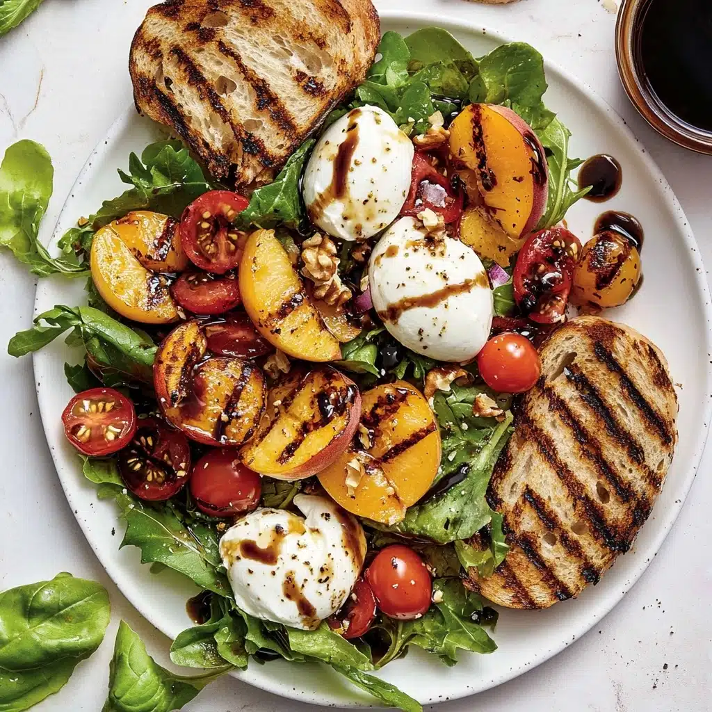 Grilled Peach and Burrata Salad Recipe - Recipe Image